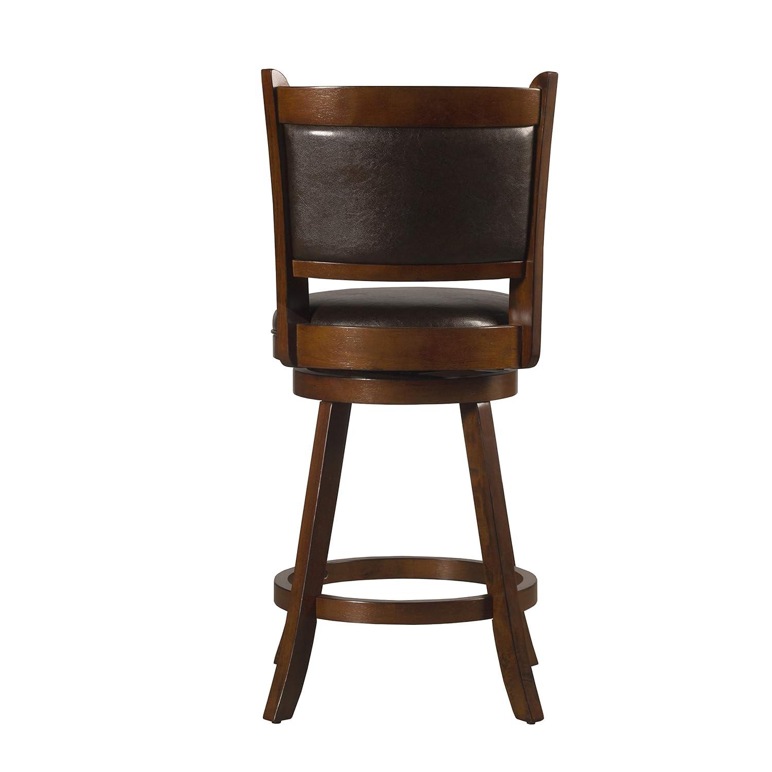 Hillsdale Dennery Swivel Counter Stool, Cherry