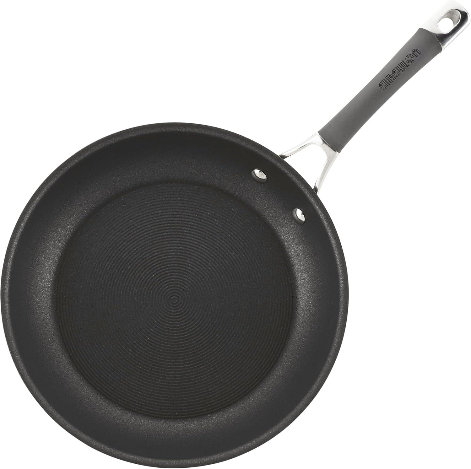 Circulon Radiance 8.5", 10" & 12.25" Open Frying Pans: Nonstick, Oven-Safe to 400°F, Dishwasher-Safe, Hard Anodized Aluminum