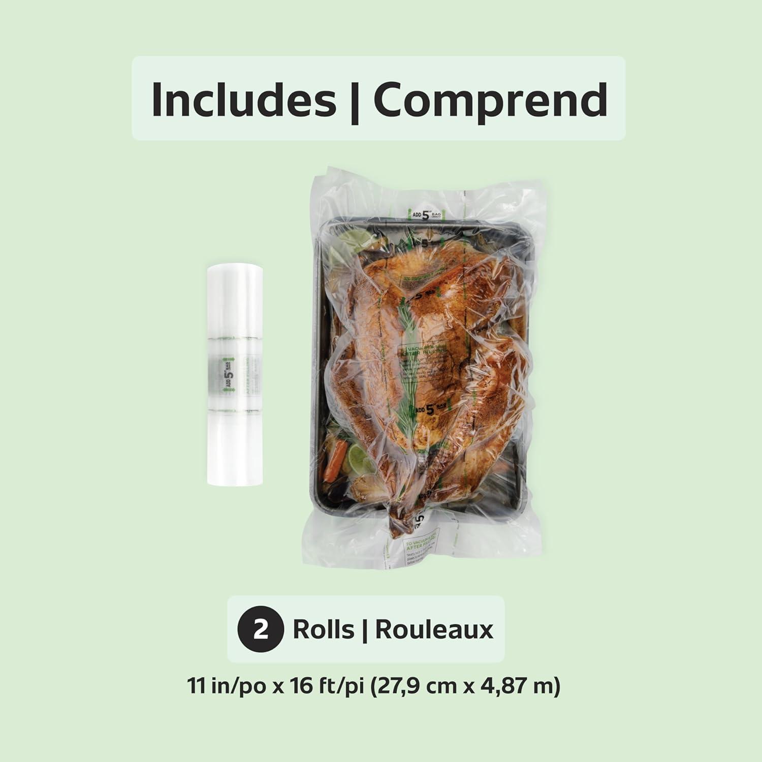 FoodSaver FSFSBFEX626-000 - Roll set - for vacuum sealer