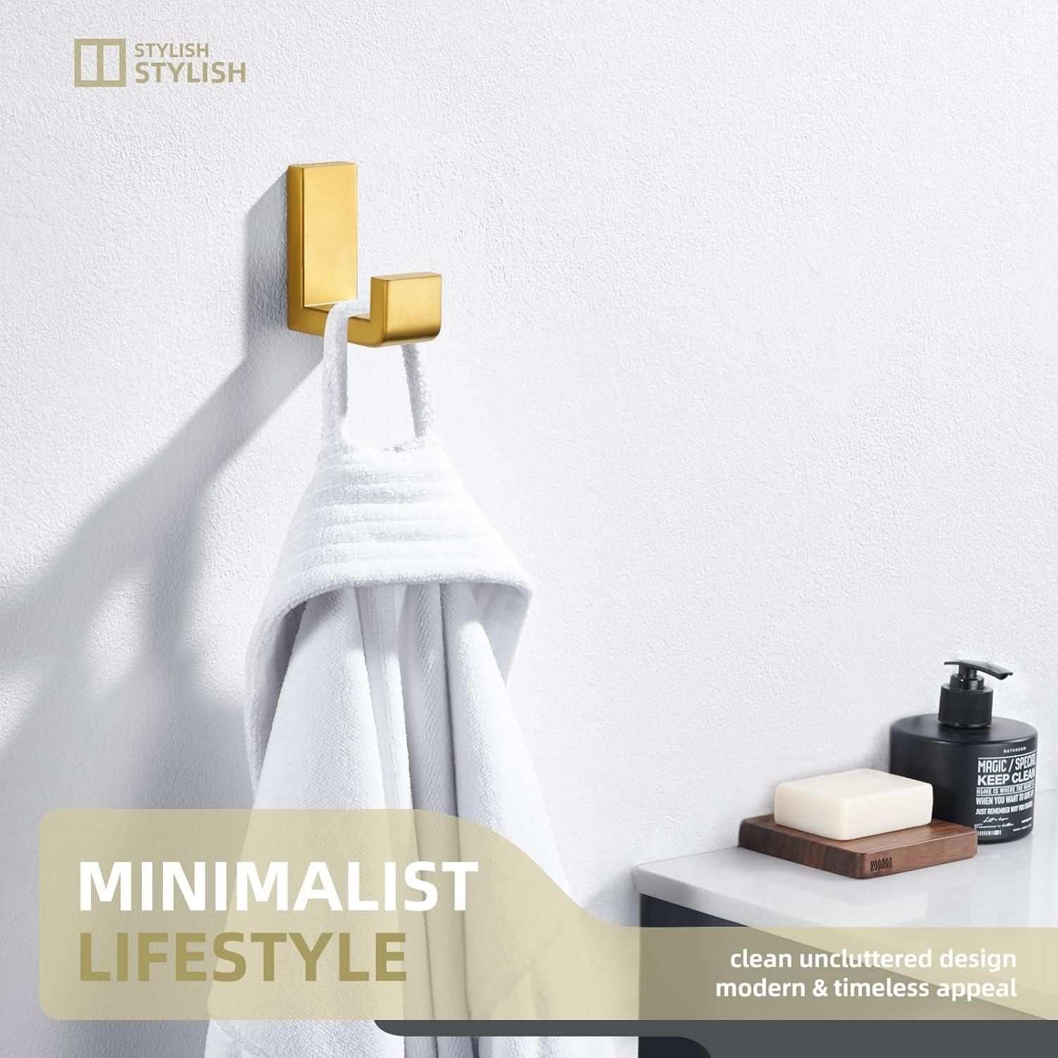 Stainless Steel Bathroom Wall Mounting Robe Hook