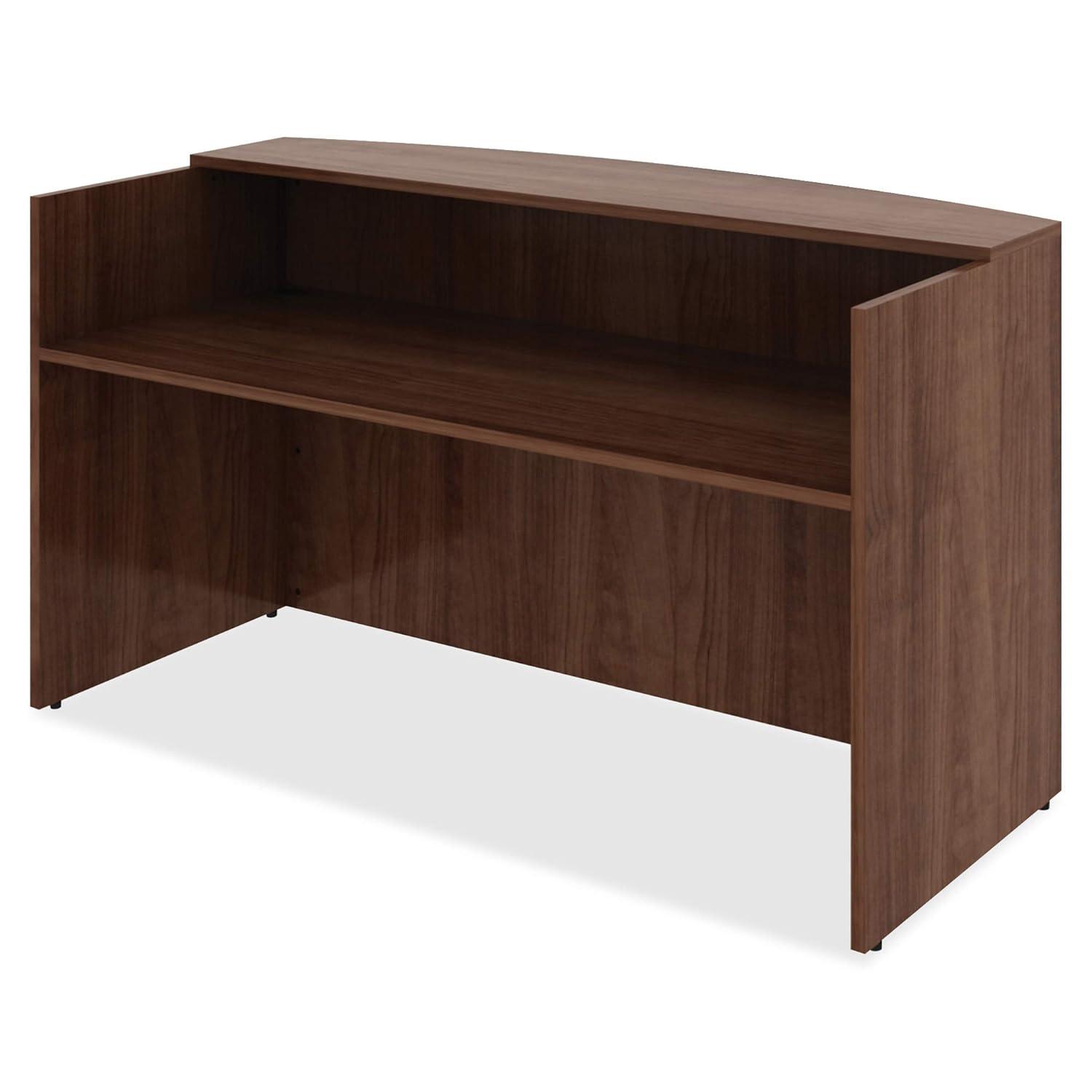 Lorell Essentials Series Rectangle Synthetic Laminate Reception Desk