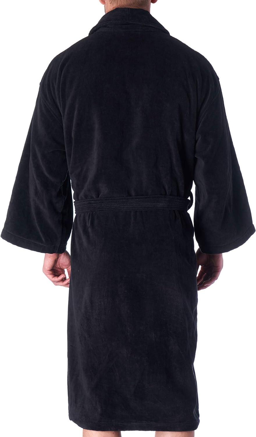 Alpine Swiss Pure Cotton Mens Terry Cloth Bathrobe Super Absorbent Spa Robe