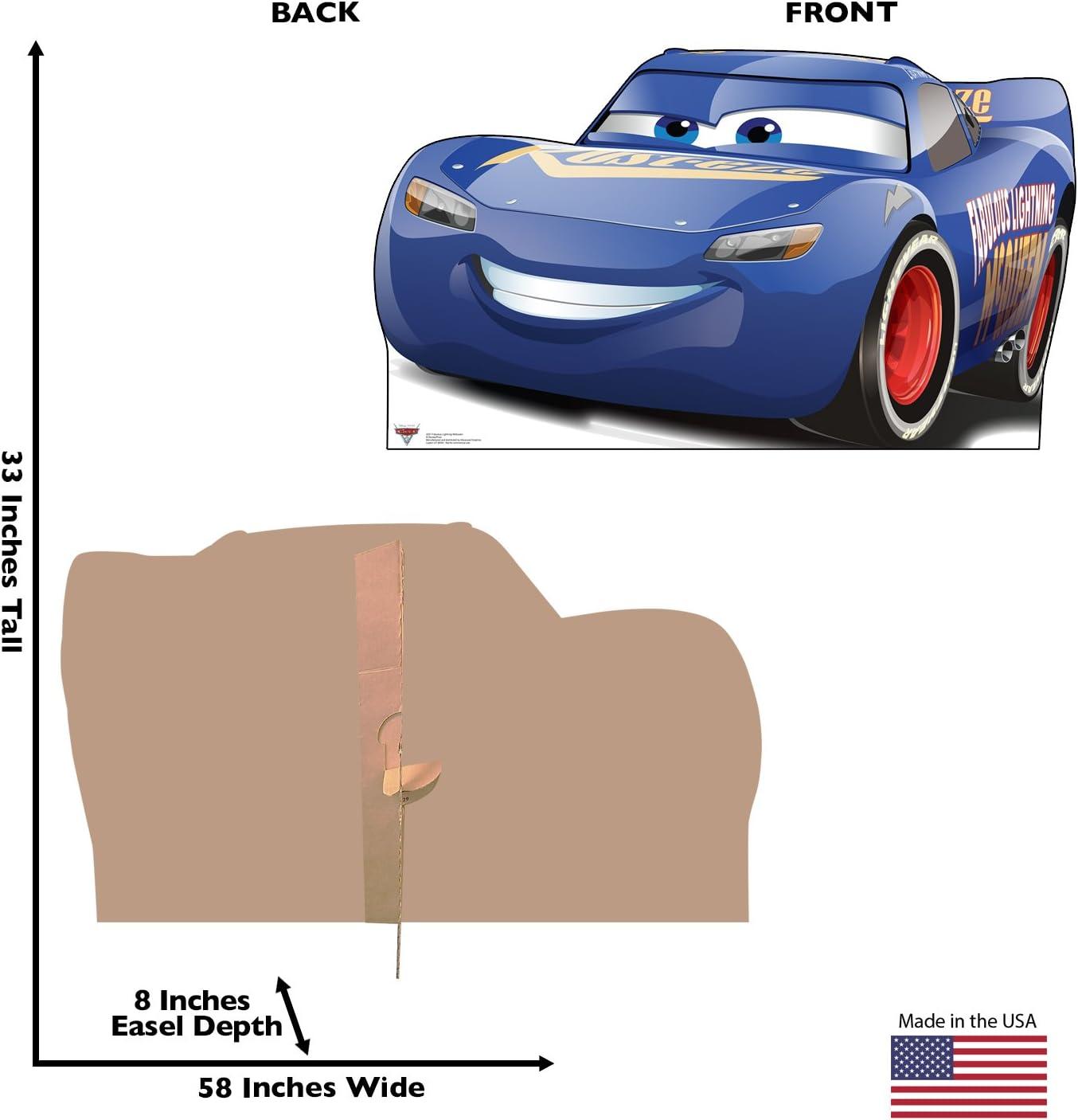 Fabulous Lightning McQueen Blue Cardboard Standup 33" x 58"