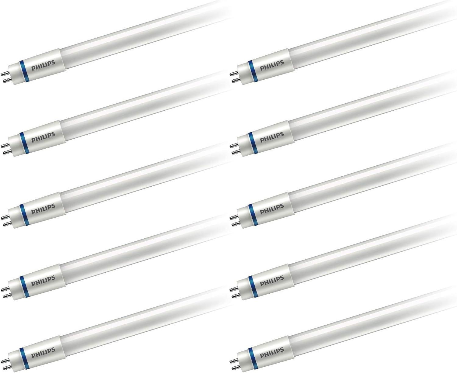 54-Watt Equivalent 46 in. Linear T5 Type A InstantFit LED Tube Light Bulb Daylight (5000K) (10-Pack)