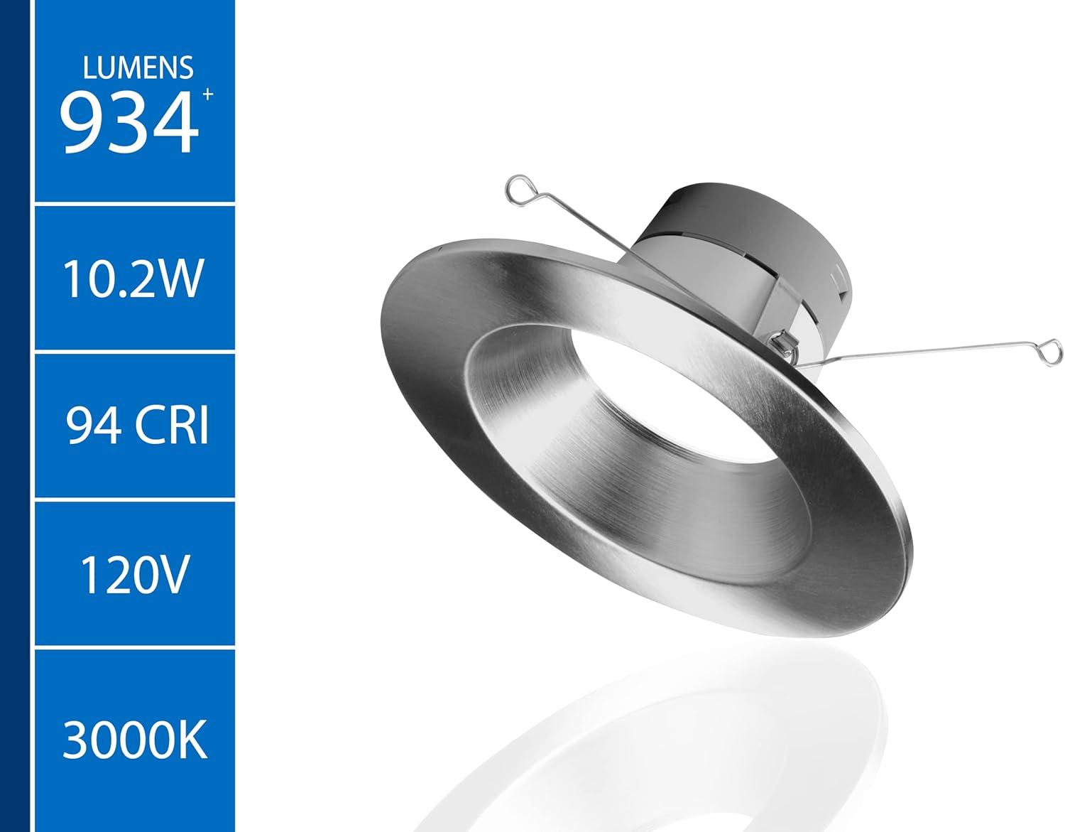 6'' Dimmable Air-Tight IC Rated LED Retrofit Recessed Lighting Kit