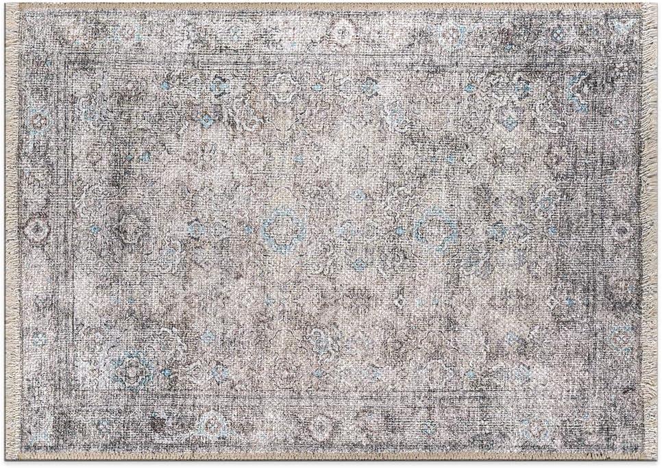 World Rug Gallery Transitional Distressed Vintage Machine Washable Area Rug