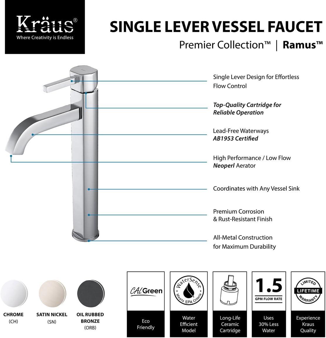 Ramus Single Hole Faucet Bathroom Faucet