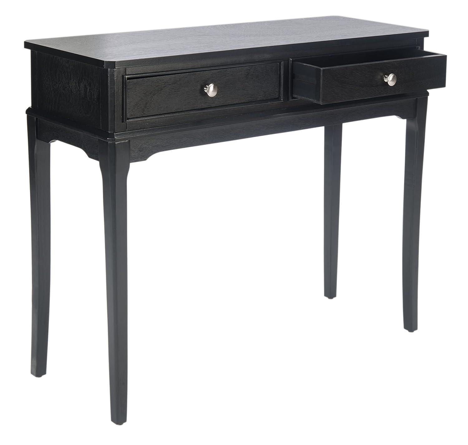Opal 2 Drawer Console Table - CNS5726B - Black - Safavieh