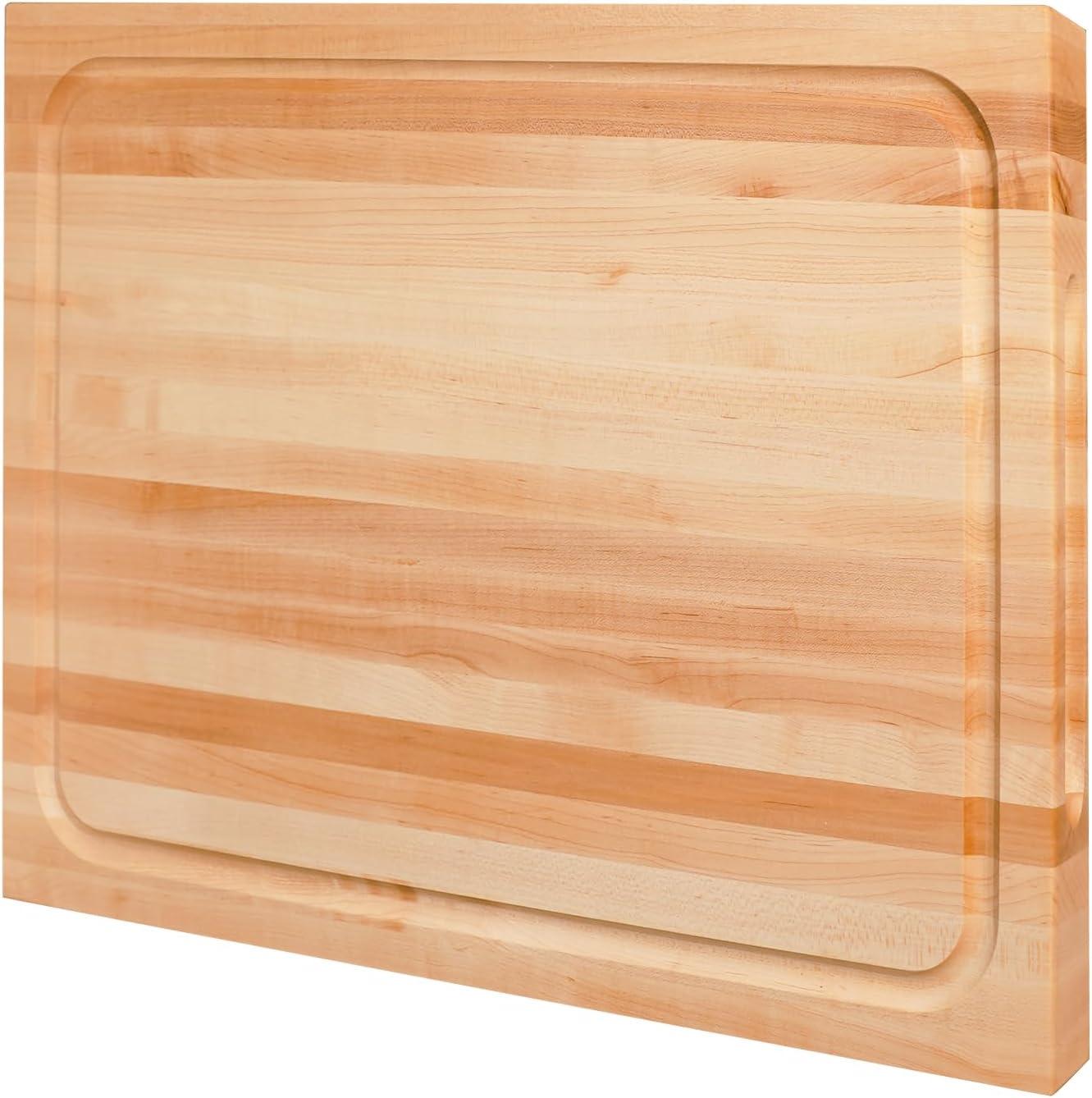 CONSDAN CONSDAN Cutting Board, Hard Maple with Invisible Inner Handle, Edge Grain,