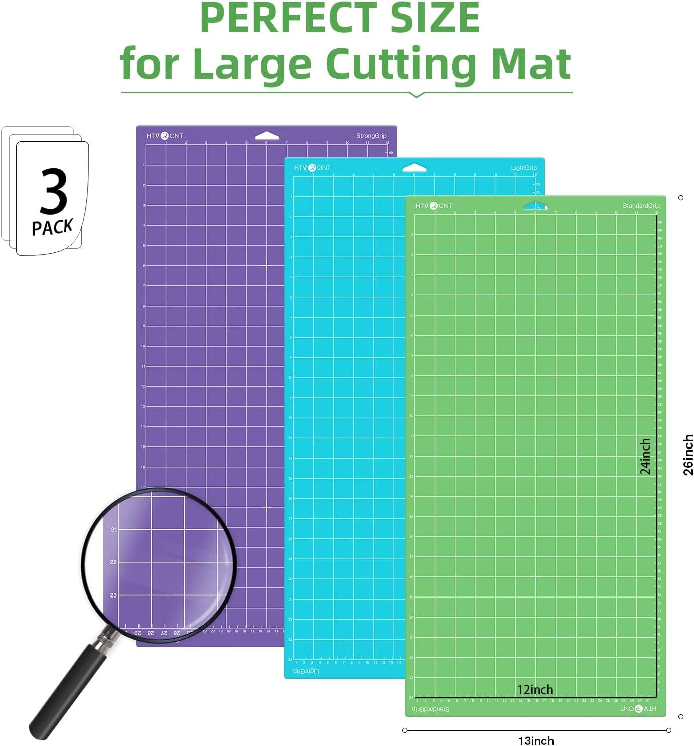 HTVRONT 3 Pack 12" x 12" Standard Grip Cutting Mat for HTVRONT Explore Air 2/Air/One/Maker