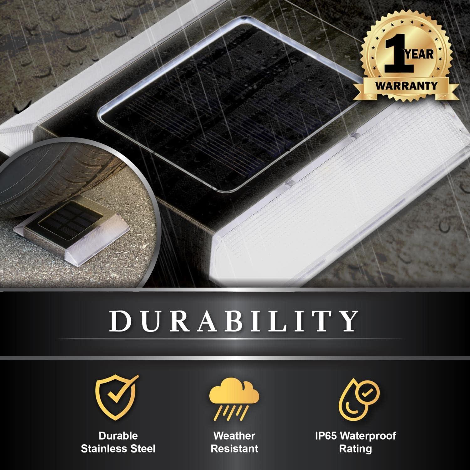 Stainless Steel Solar LED Pathway Light Multipack