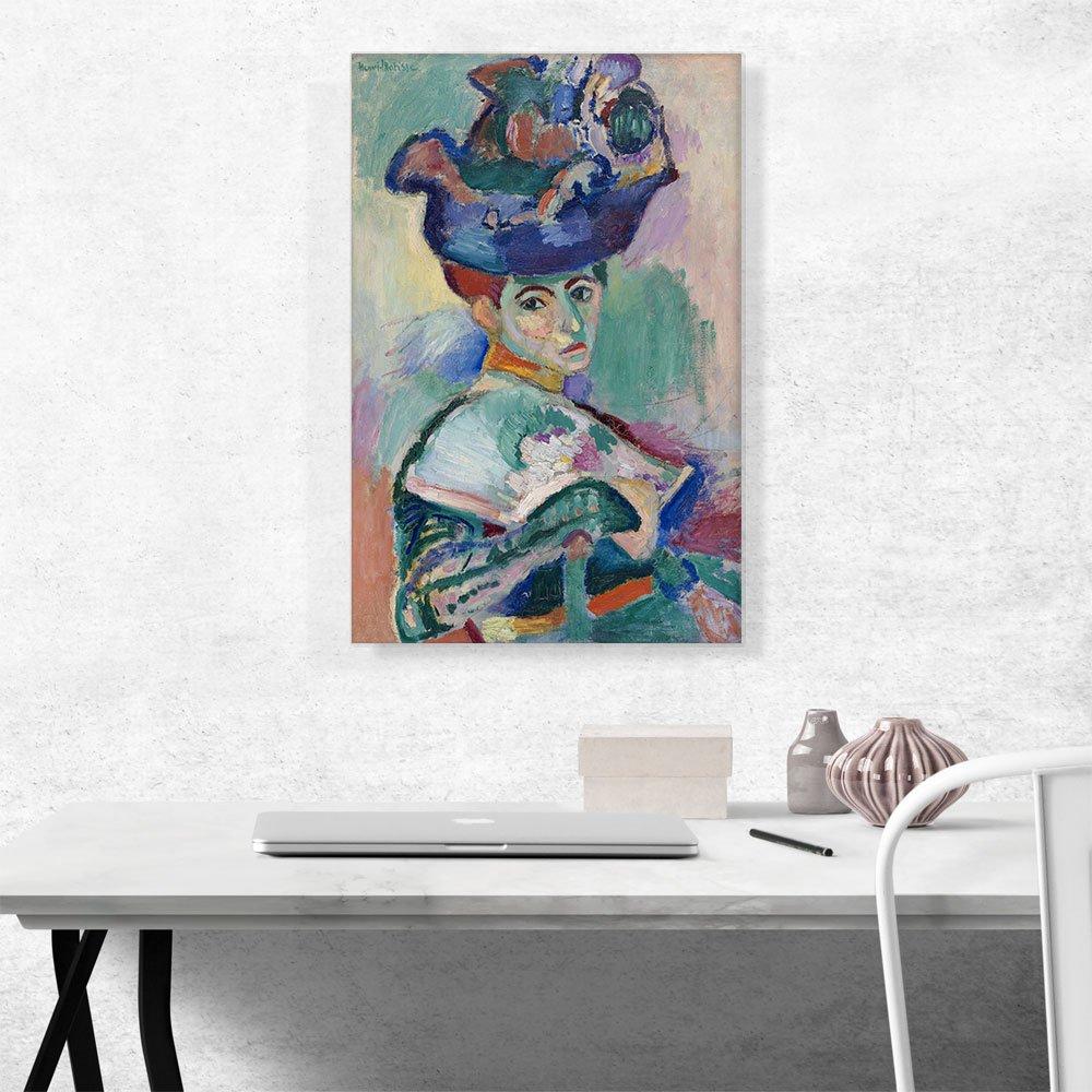 ARTCANVAS " Woman With A Hat 1905 " by Henri Matisse Painting Print