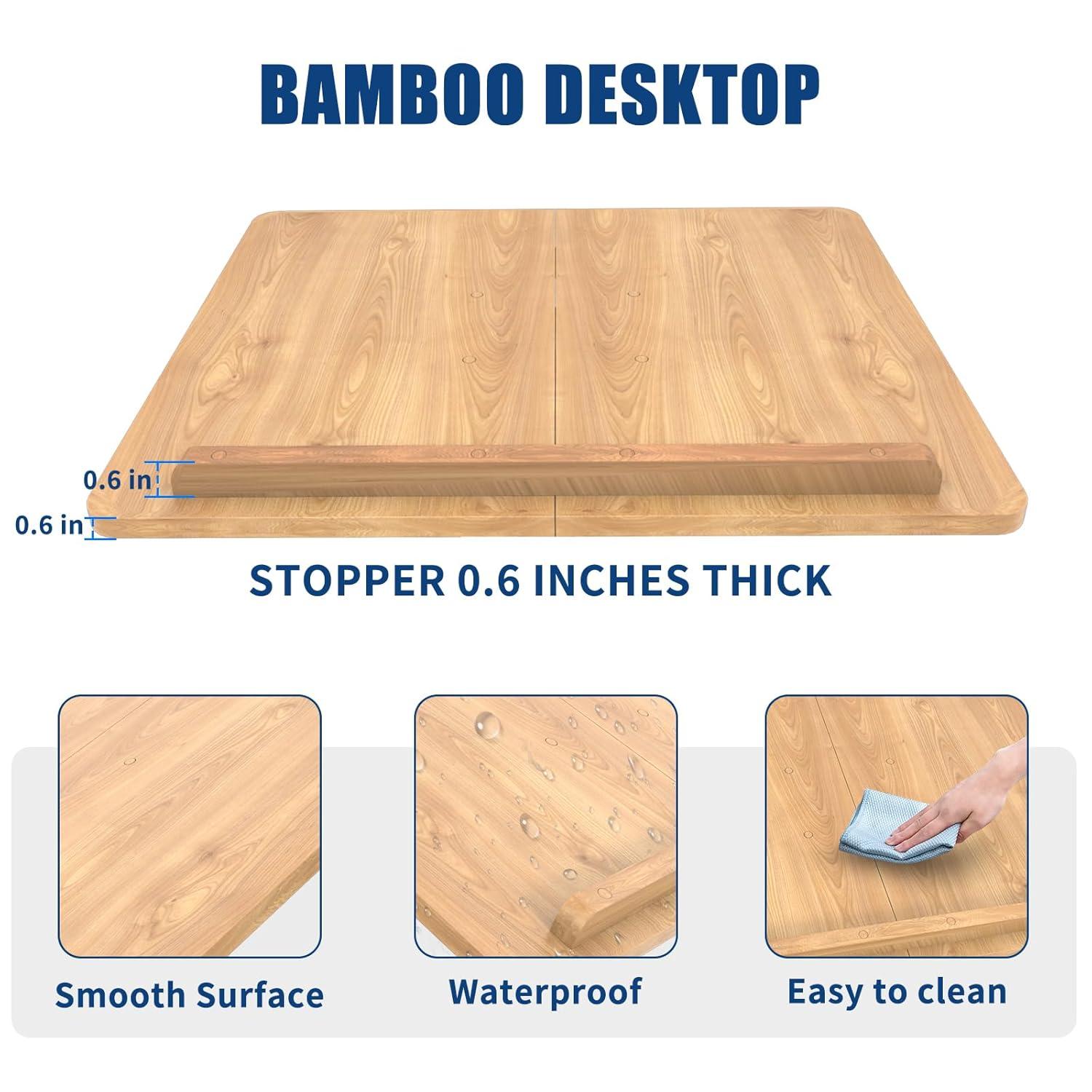 Lectern Podium Stand with Storage Platform, Height Adjustable Steady Standing Design Teacher Speaker Lecture Classroom Presentation Stand, Multi-Function Reading or Laptop Desk with Edge Stopper