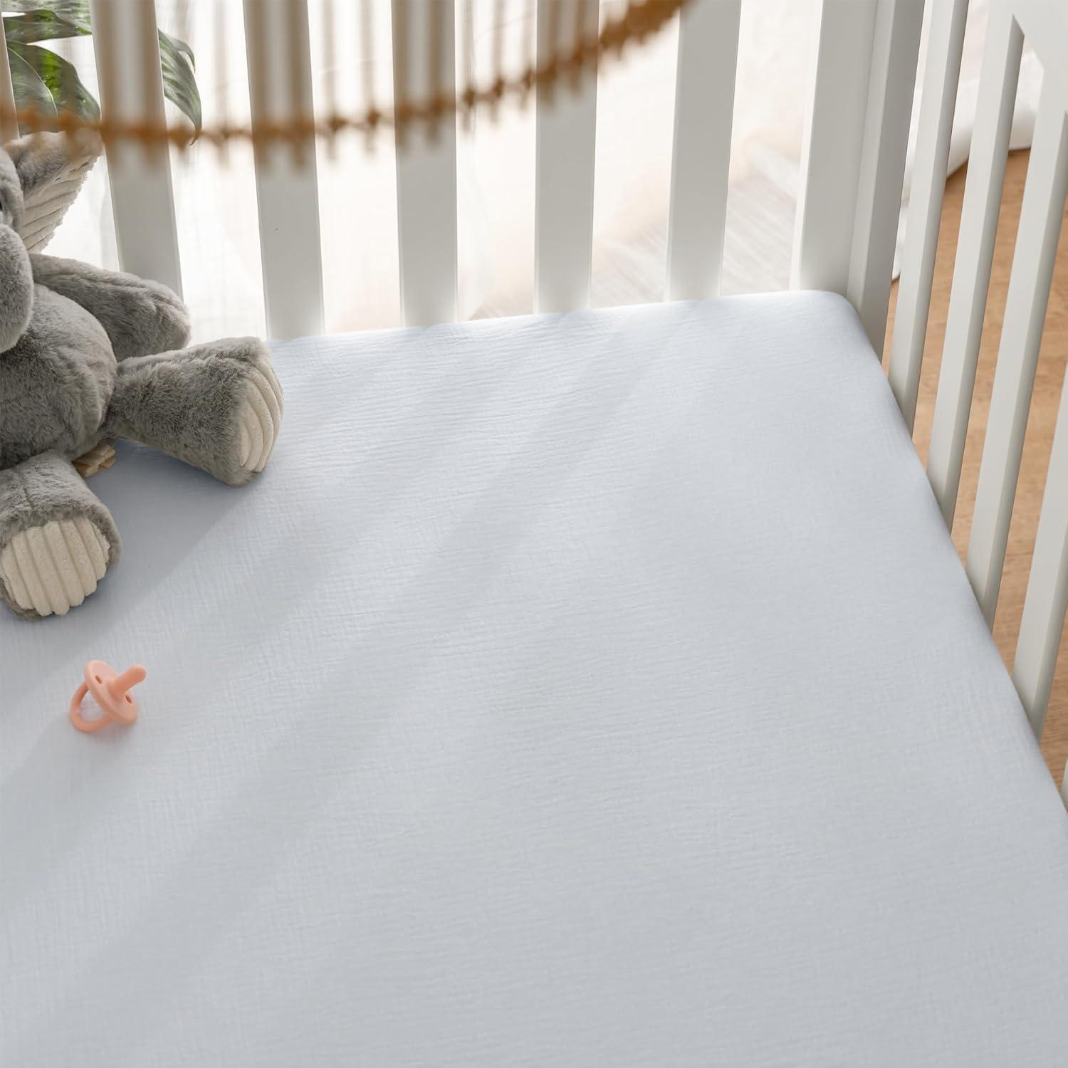 Comfy Cubs Fiited Sheets Cotton Blend Fitted Bassinet Sheet