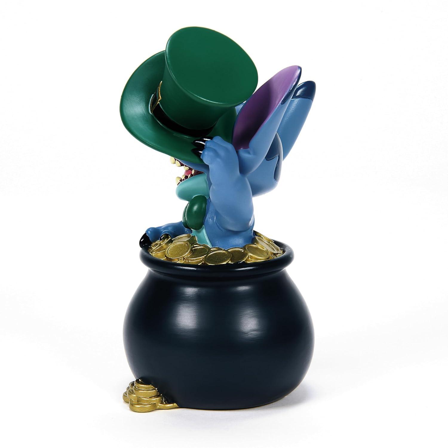 Disney Showcase Stitch St Patrick's Day Figurine 5in H
