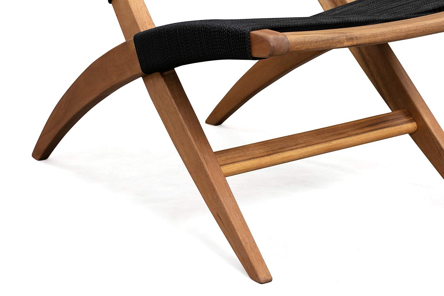 Balkene Home  Lounge Chair Acacia Wood Mid Century Modern Living Room, Bedroom, Lawn, Indoor, Outdoor