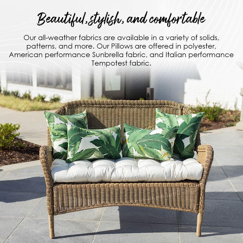 Colorful Floral 17" Square Outdoor Throw Pillow Set