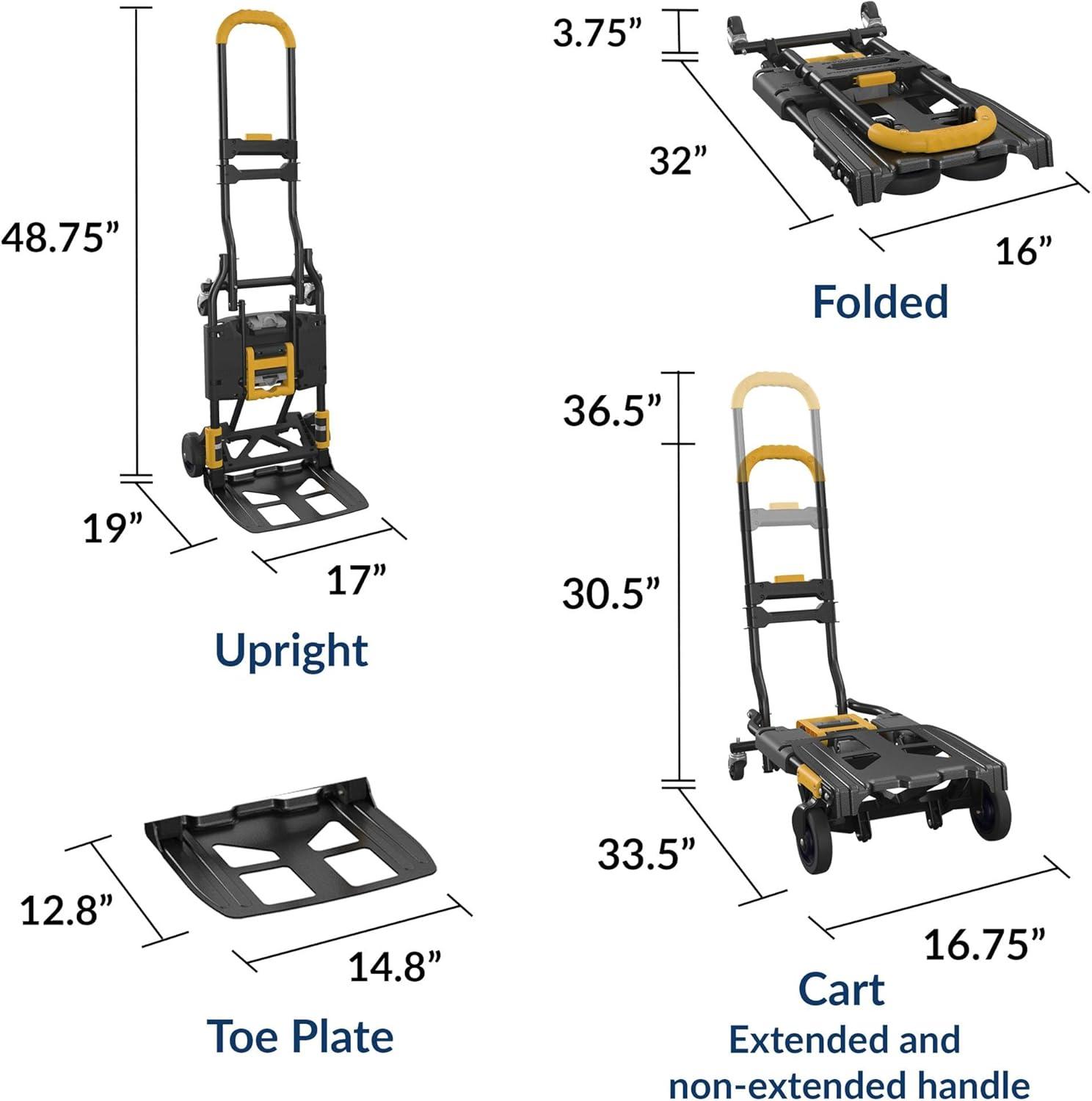 COSCO COSCO Folding 2-in-1 Hand Truck with Extendable Handle