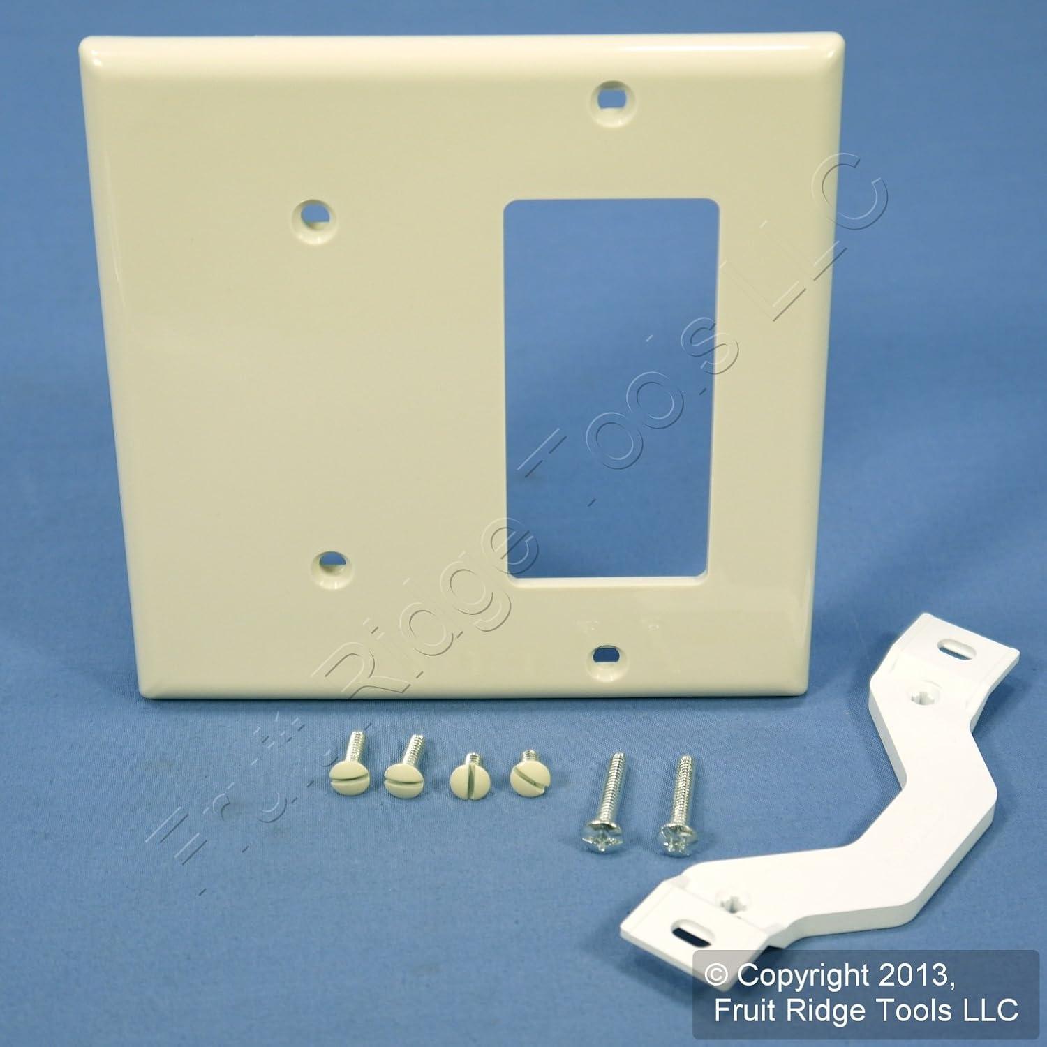 Light Almond 2-Gang Thermoplastic Nylon Wallplate