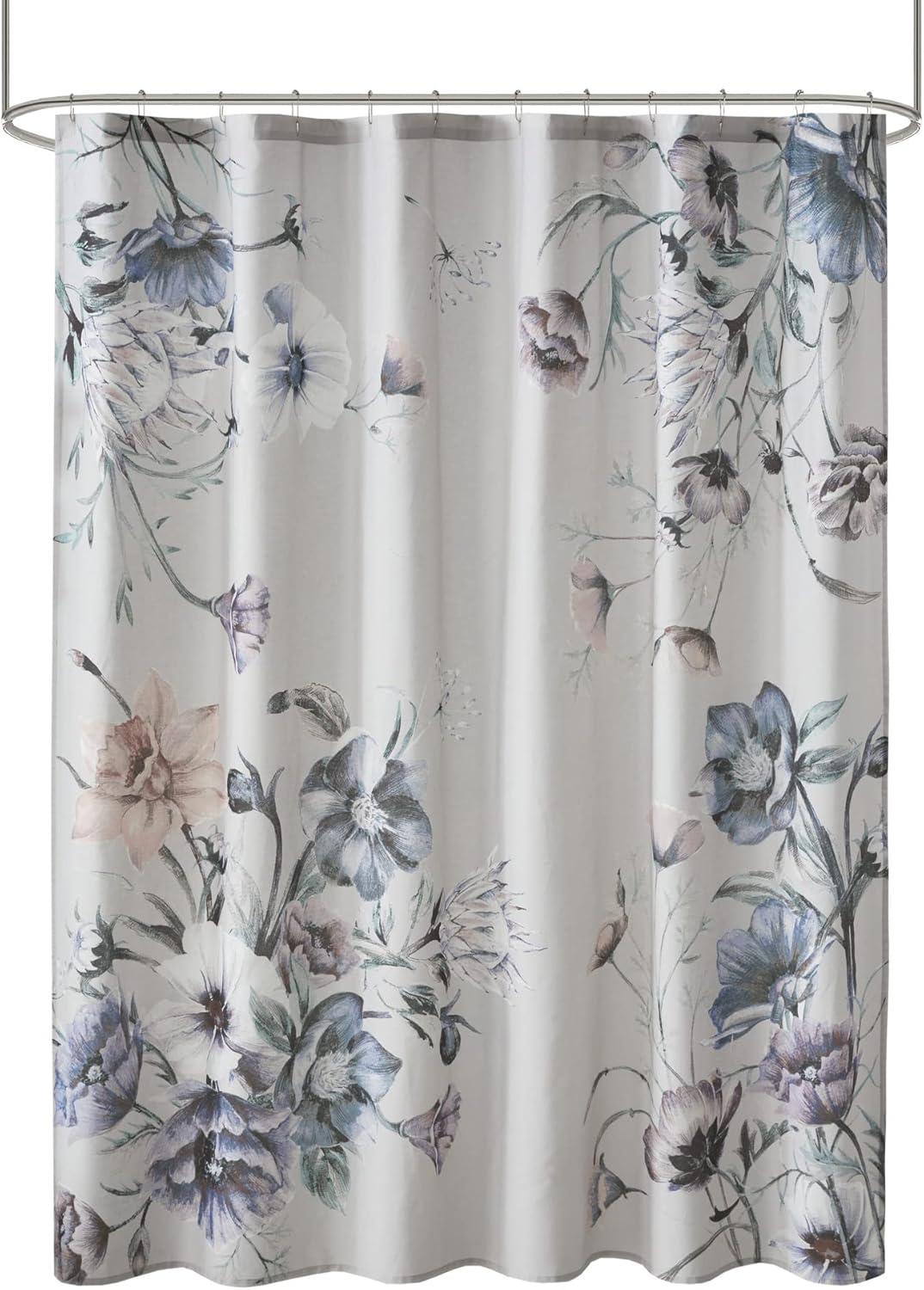 Cassandra Printed Cotton Shower Curtain