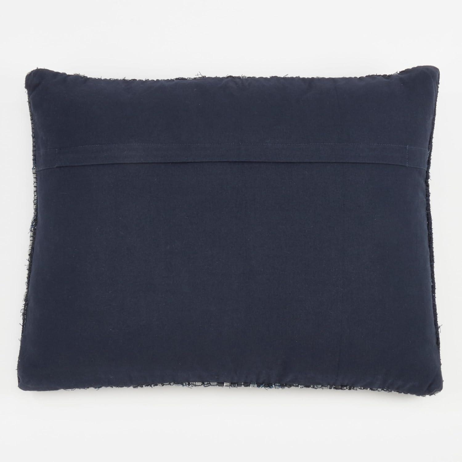 Oversize Down Filled Denim Chindi Throw Pillow - Saro Lifestyle