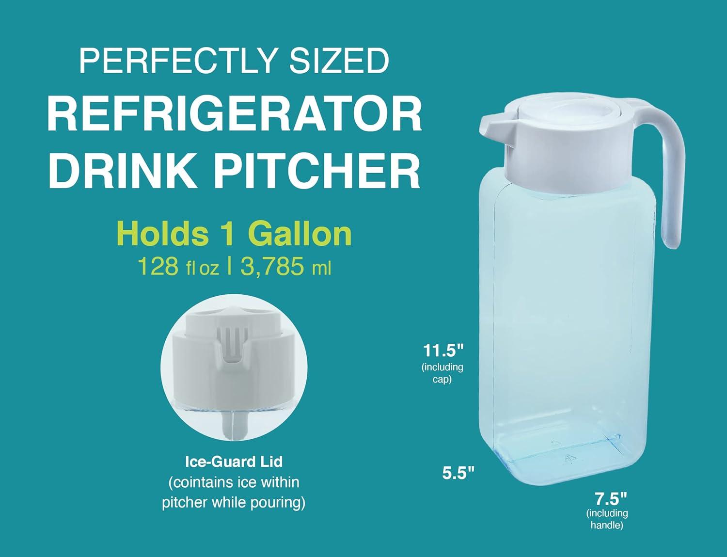 Arrow 1 Gallon H2O Square Pitcher