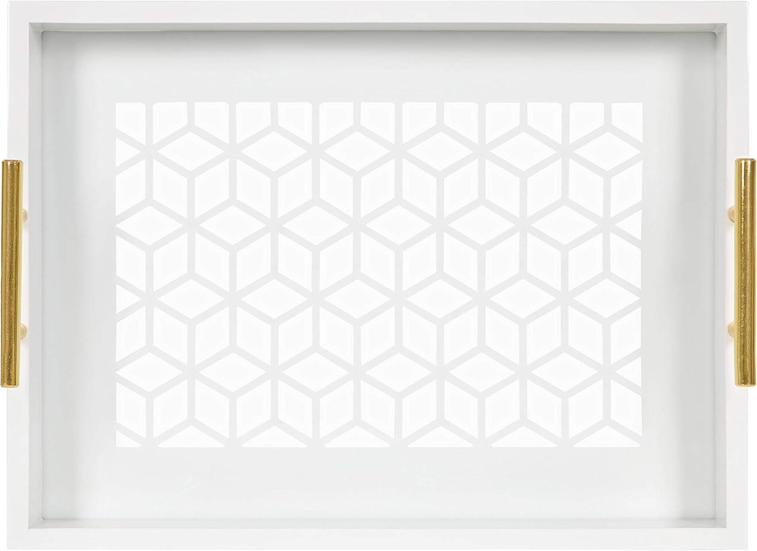 Kate and Laurel Caspen Rectangle Decorative Tray