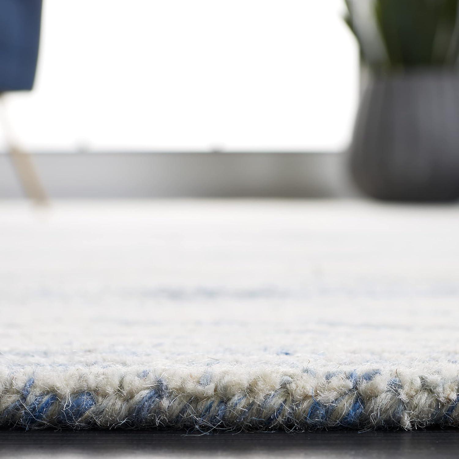 SAFAVIEH Metro Bridget Abstract Area Rug, Blue/Ivory, 4' x 6'