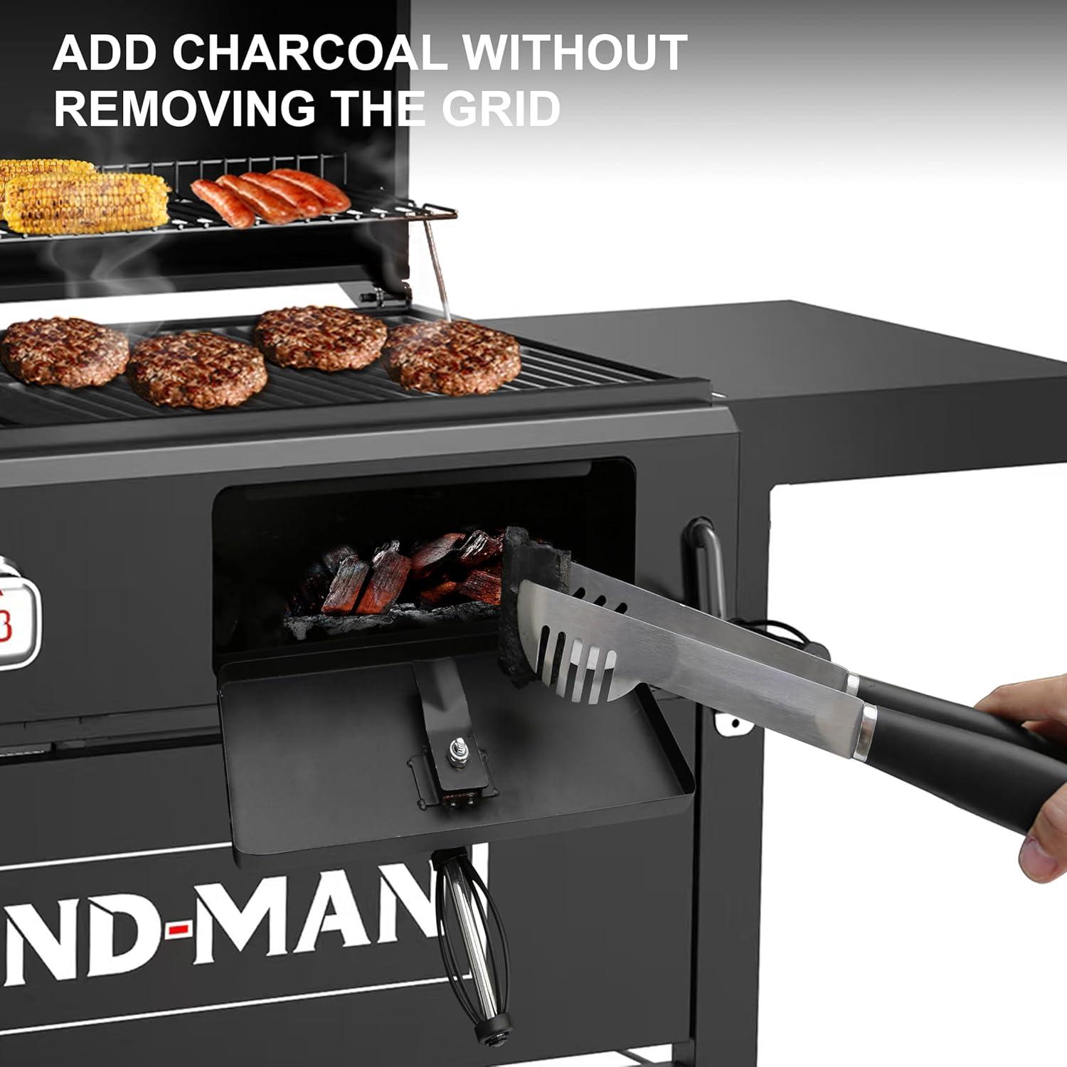 Brand-man Propane Gas Grill And Charcoal Grill Combo,grill And Griddle Combo Dual Fuel Bbq Grill With Dual Lids For Outdoor Barbecue