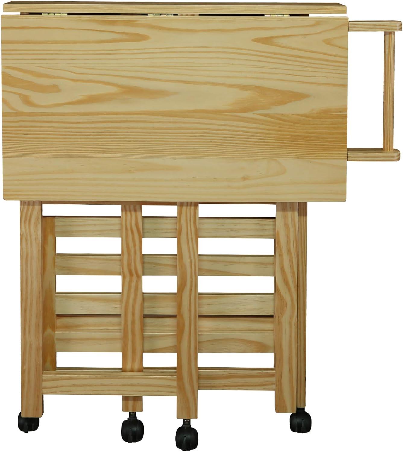 Casual Home 372-30 Trek Folding Kitchen Cart - Natural