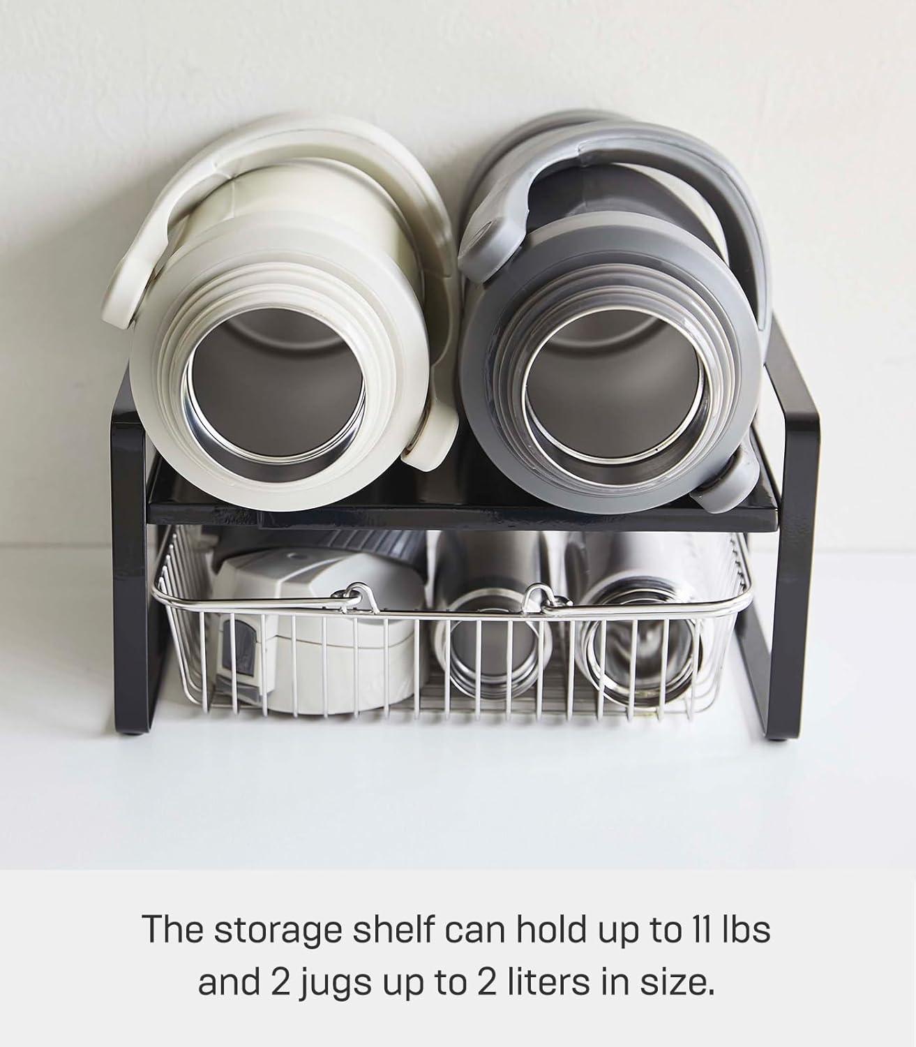 Yamazaki Home Yamazaki Home Steel Kitchen 2 Tiered Shelf Rack- Expandable Countertop Organizer For Kitchen, Steel