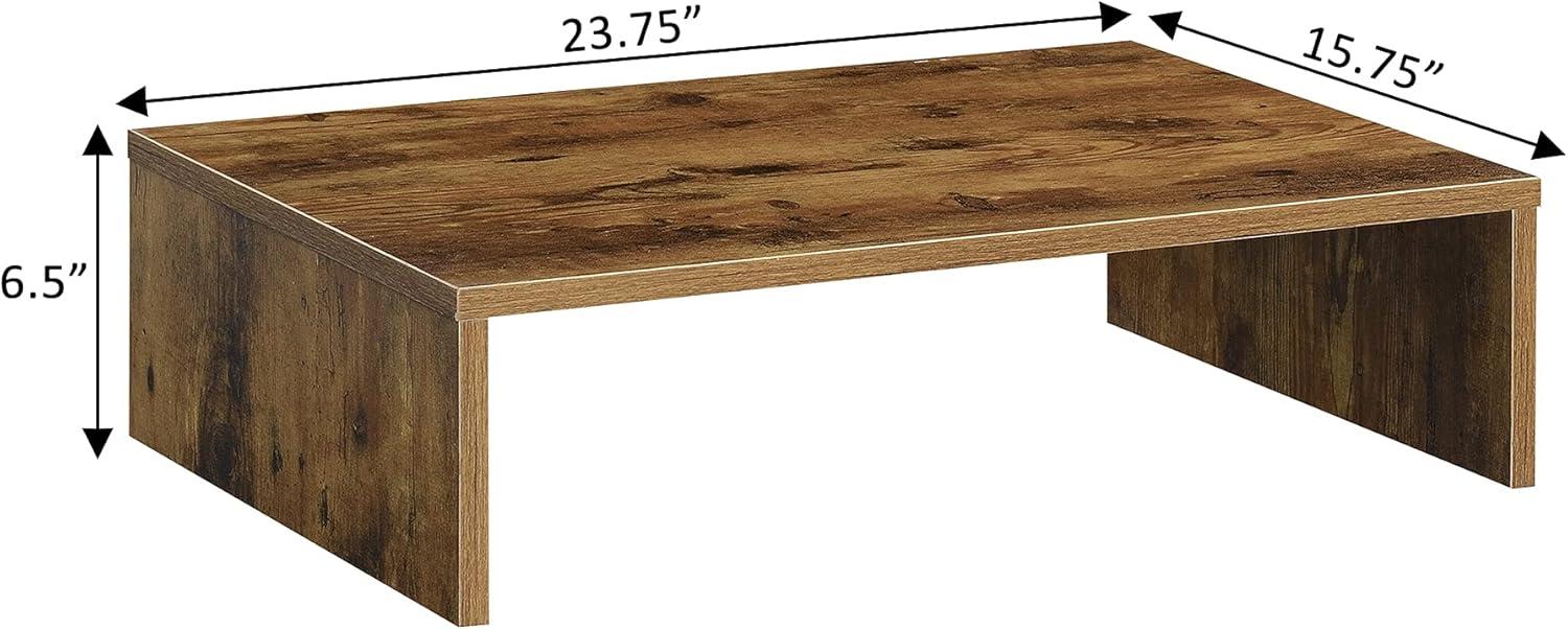 Convenience Concepts Designs2Go Small TV/Monitor Riser for TVs up to 26 inches, Barnwood