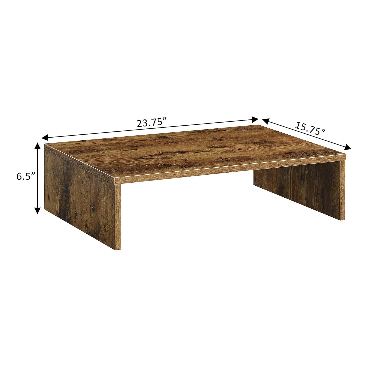 Convenience Concepts Designs2Go Small TV/Monitor Riser for TVs up to 26 inches, Barnwood