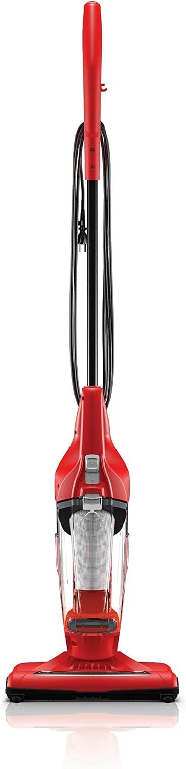 Red Bagless 3-in-1 Stick Vacuum Cleaner with Handheld Unit