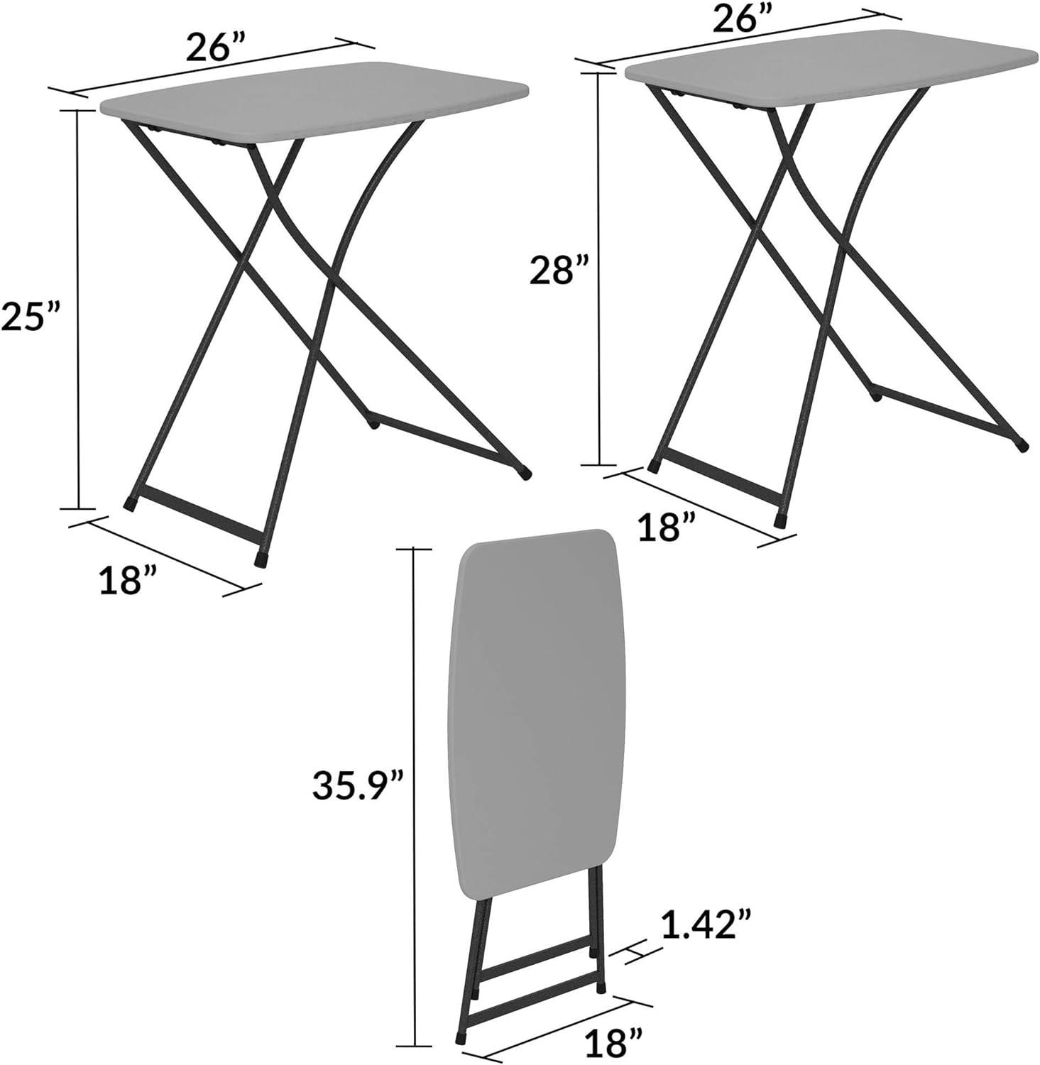 COSCO COSCO Personal Folding Activity Tables, Multi-Purpose, Adjustable Height (Set of 2)