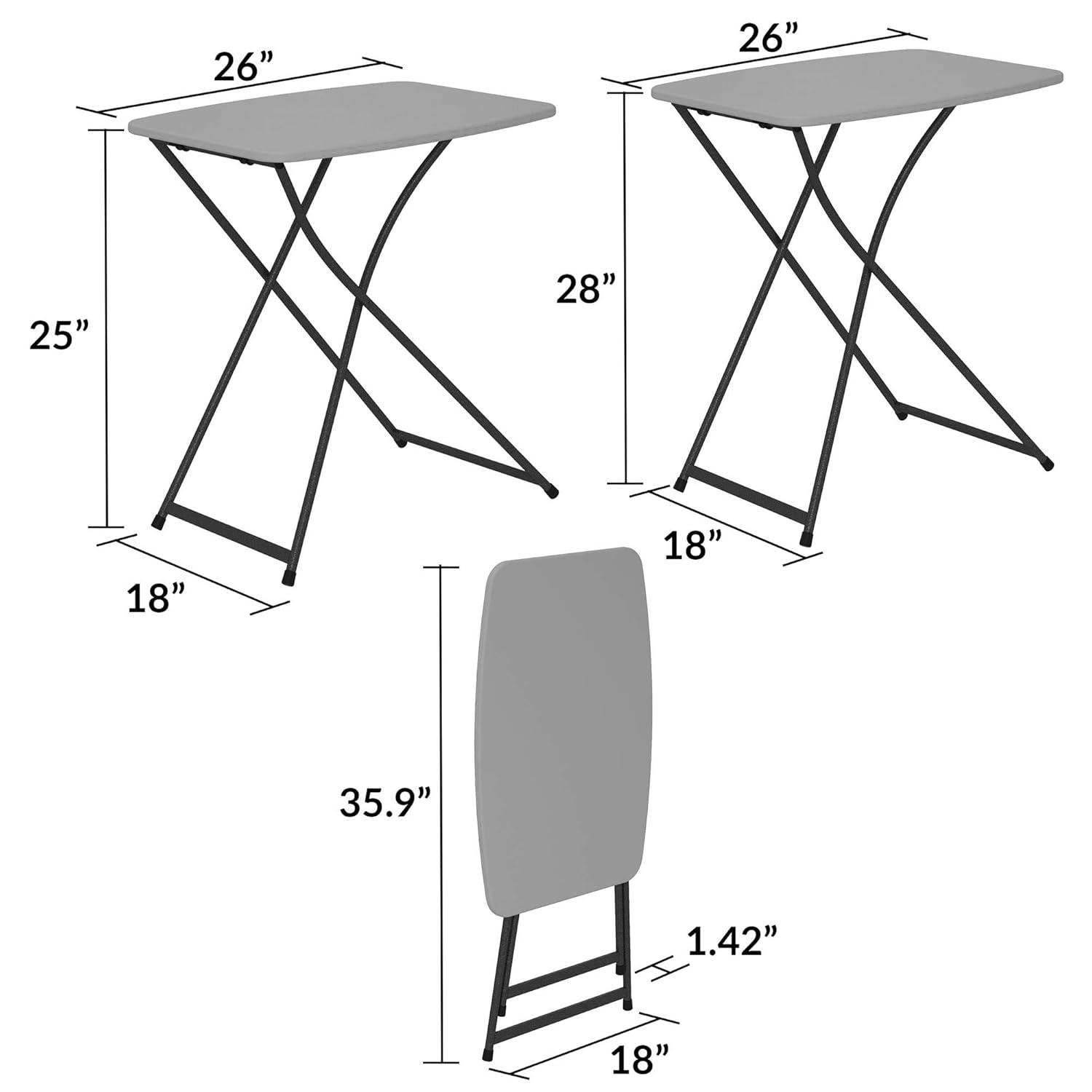 COSCO COSCO Personal Folding Activity Tables, Multi-Purpose, Adjustable Height (Set of 2)
