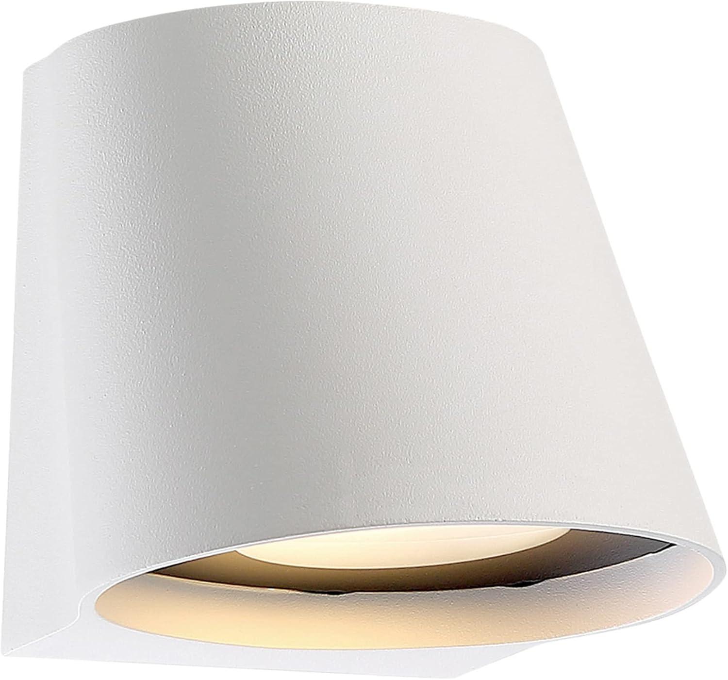 WAC Lighting Mod 7" 1-Light LED Aluminum Indoor and Outdoor Wall Light in White