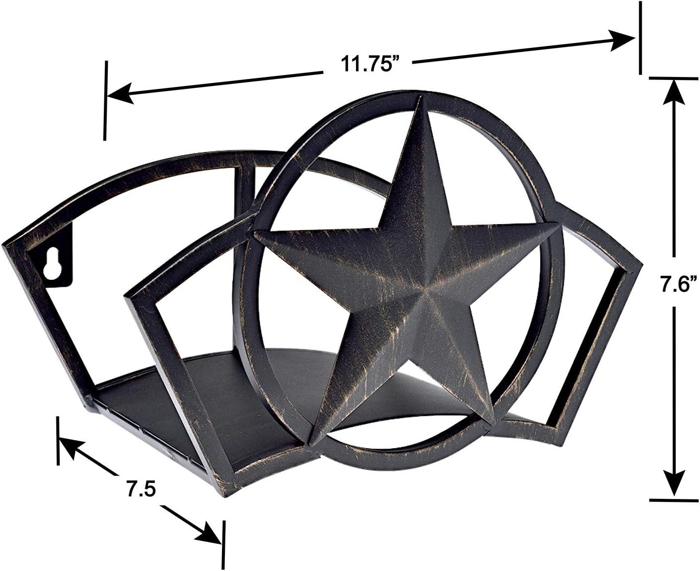 Bronze Star Wall Mounted Steel Hose Hanger