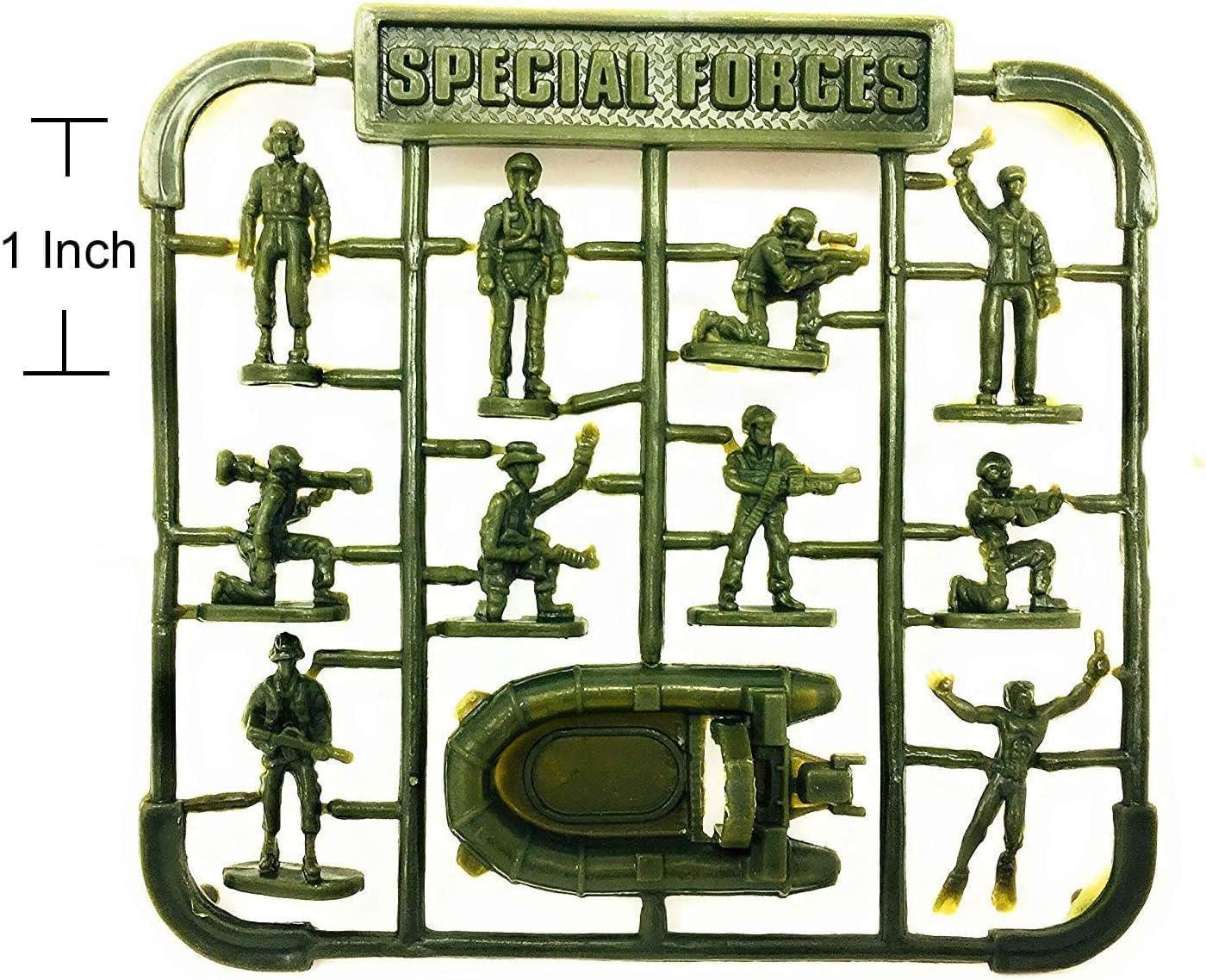 33-Inch Black Aircraft Carrier Toy with Assorted Military Vehicles