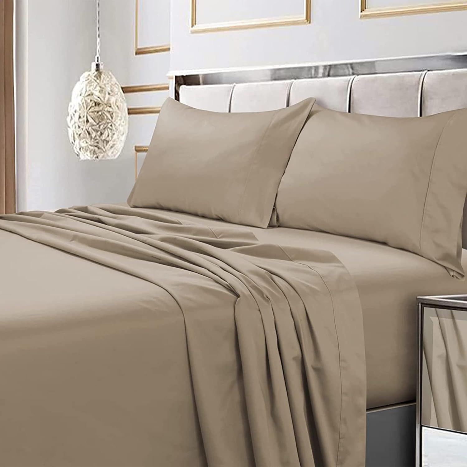 Tribeca Living 600 Thread Count 100% Cotton Extra Deep Pocket Sheet Set