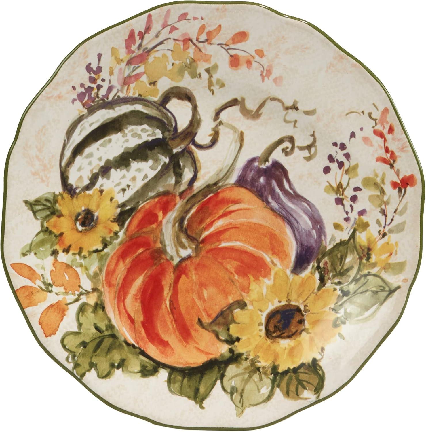 Harvest Morning Set Of 4 Dessert Plates