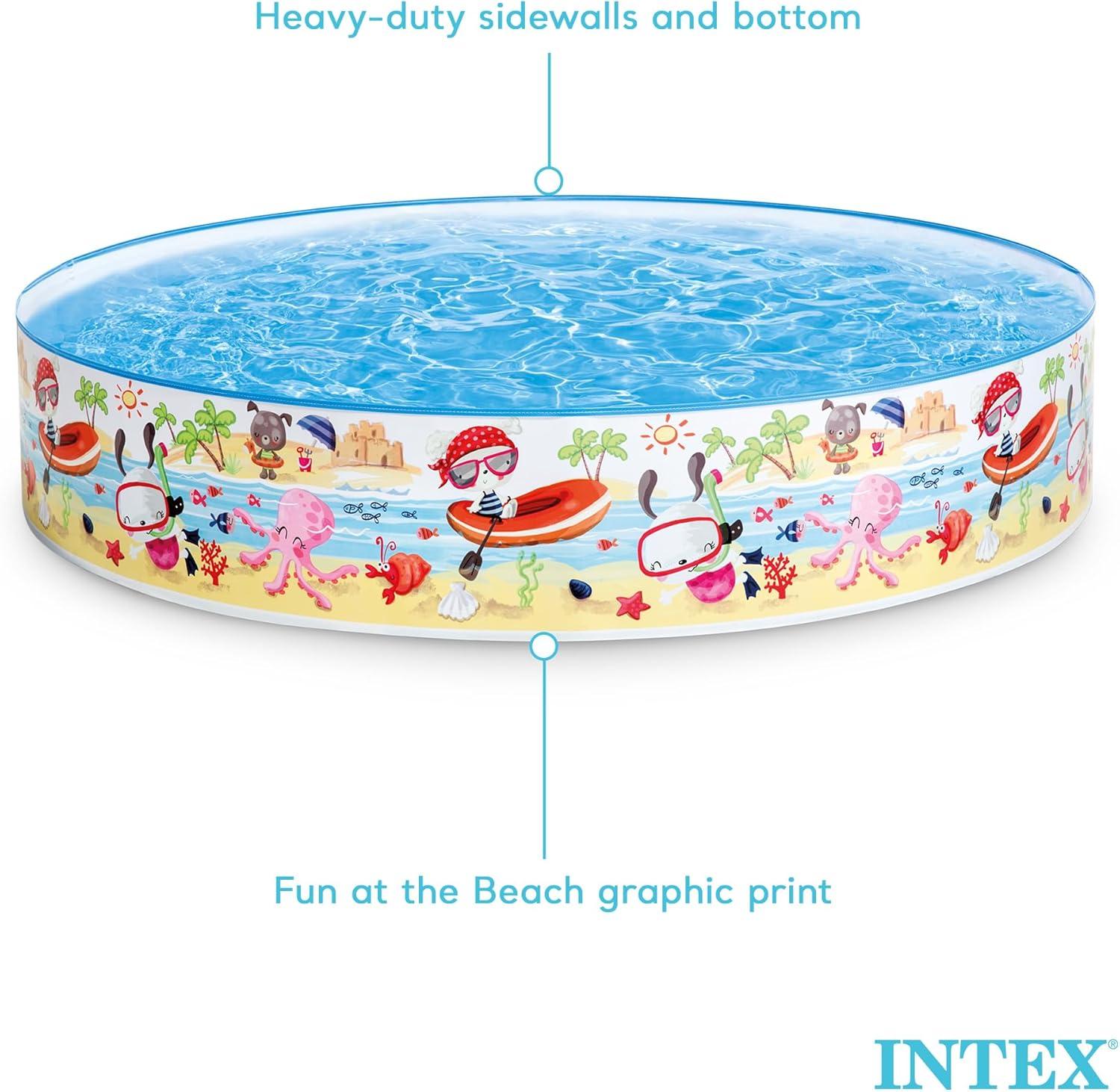 INTEX Beach Days Snapset Instant Kids Childrens Swimming Pool