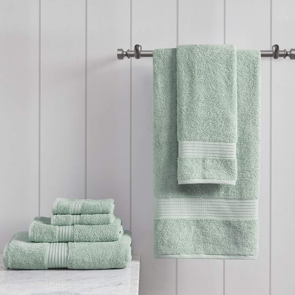Madison Park 6 Piece 100% Organic Cotton Bath Towels Multi-Size Set