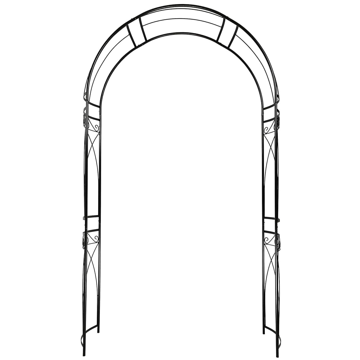 OUTOUR 87'' H x 14'' W Iron Arched Trellis