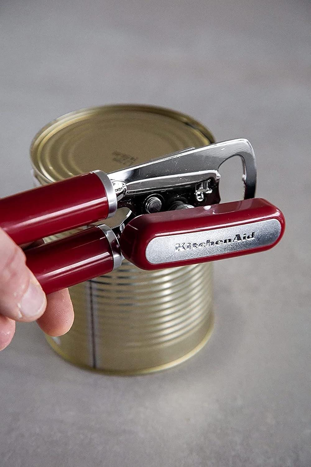 Gloss Red ABS & Stainless Steel Manual Bottle & Can Opener