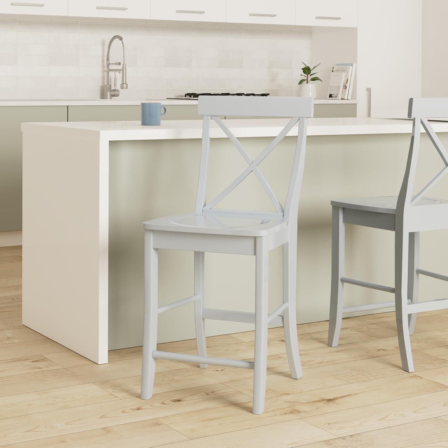 International Concepts X-Back Counter Height Stool - 24" Seat Height