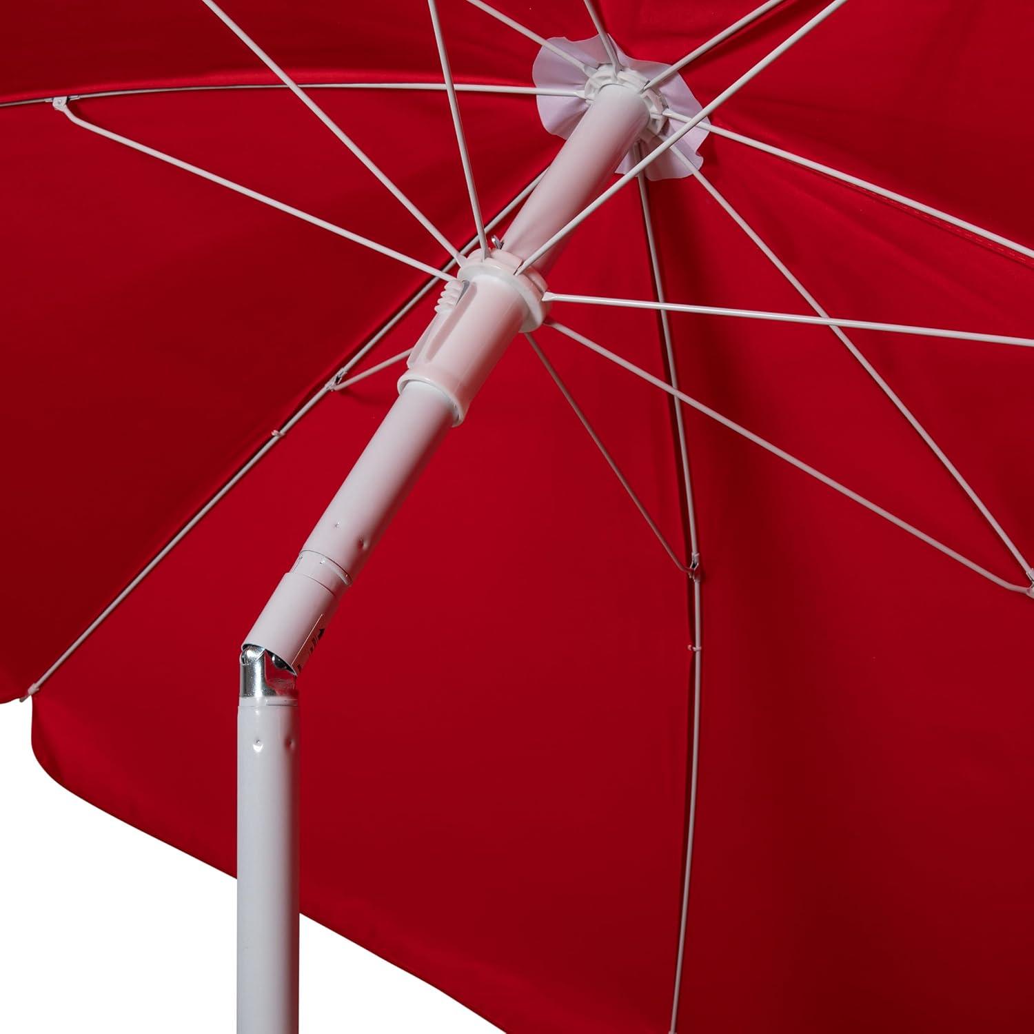 PICNIC TIME Outdoor Canopy Sunshade Beach Umbrella 5.5', Small Patio Umbrella, Beach Chair Umbrella