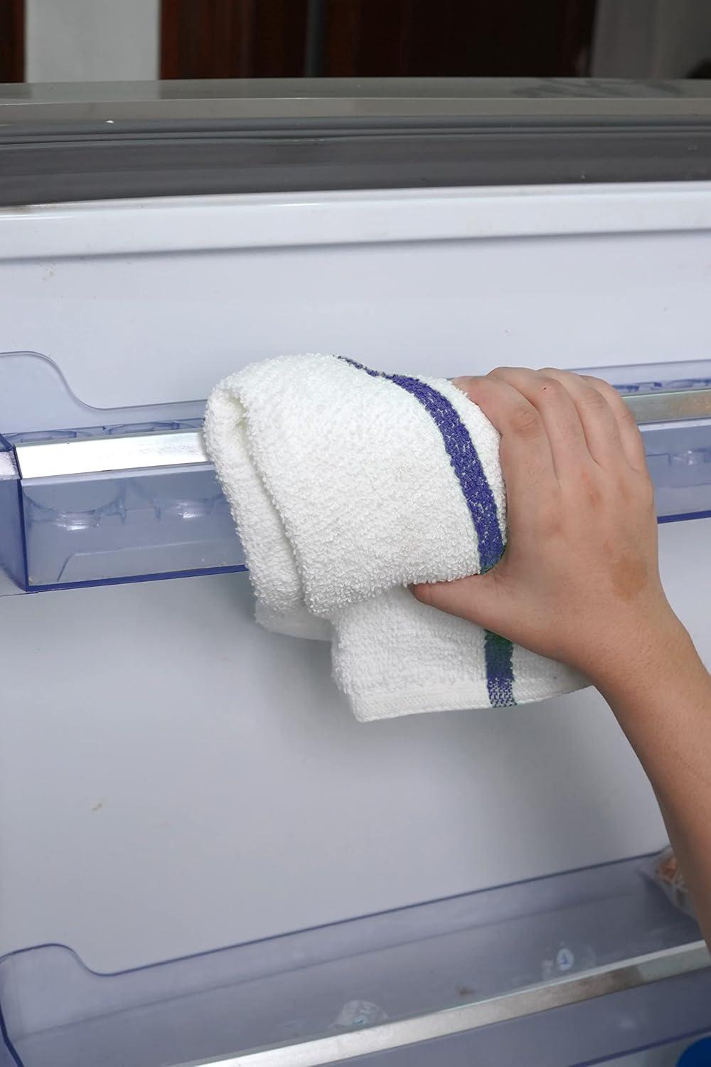 Avalon Towels Terry Bar Mop Towels (Value Pack of 60) Size 16"x19" – Absorbent and Durable, Multipurpose Cleaning Rags, Cotton Cleaning Cloths, Terry Cloth Rags, Reusable Shop Rag