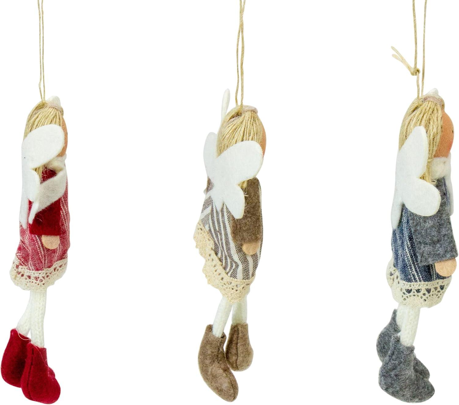 Hanging Angel Doll Christmas Ornament (Set of 3)