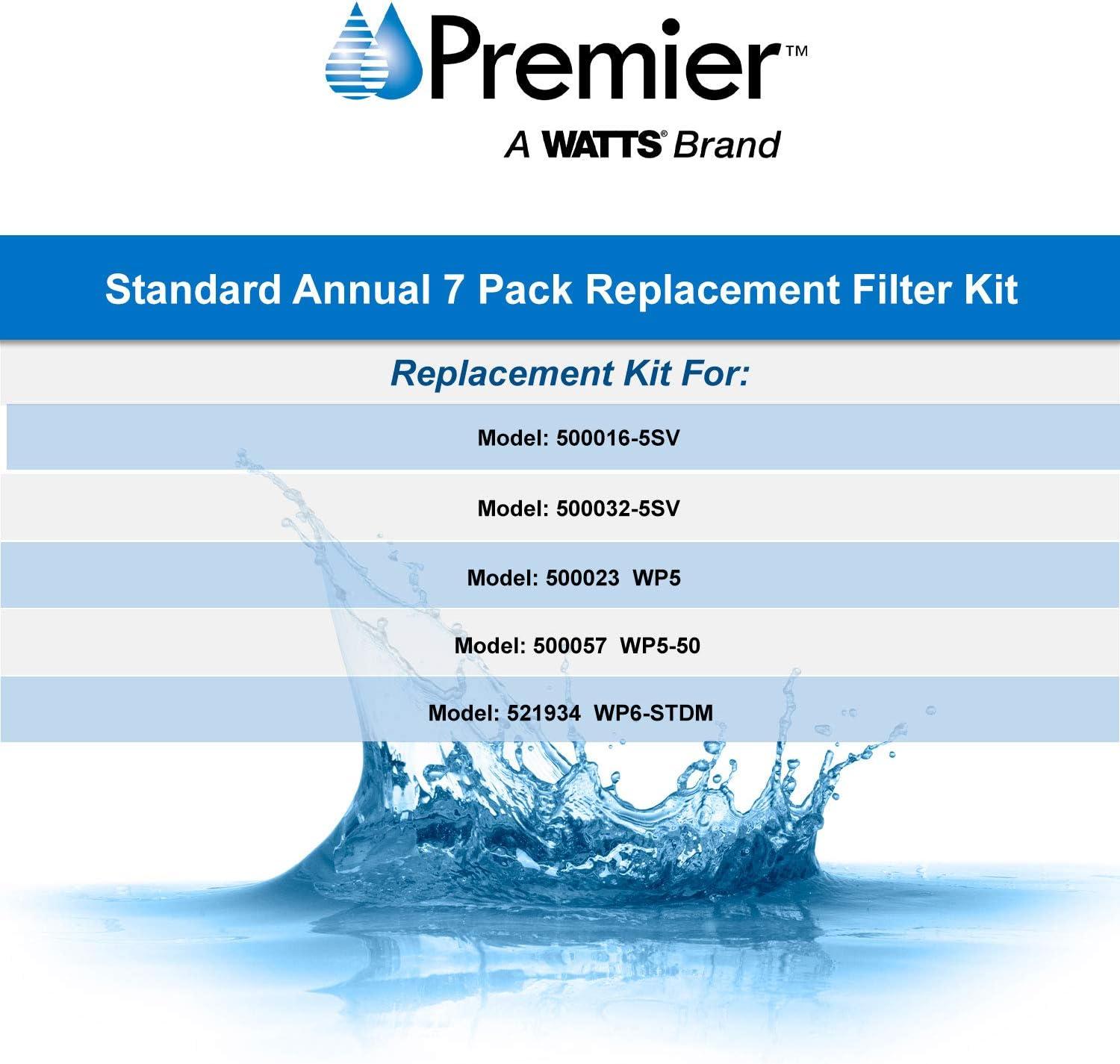 watts premier wp500024, 7 annual pack replacement filter kit